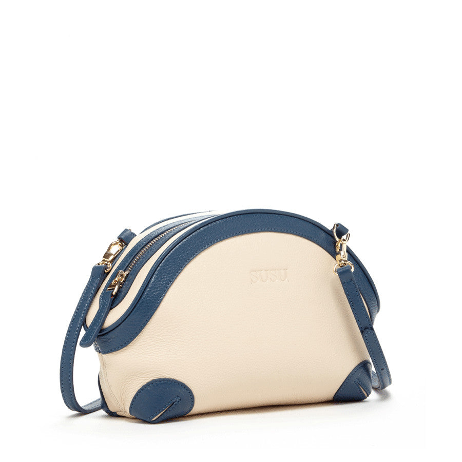 SUSU crossbody bag side profile showing 11.5x7.2x3.5 inch dimensions