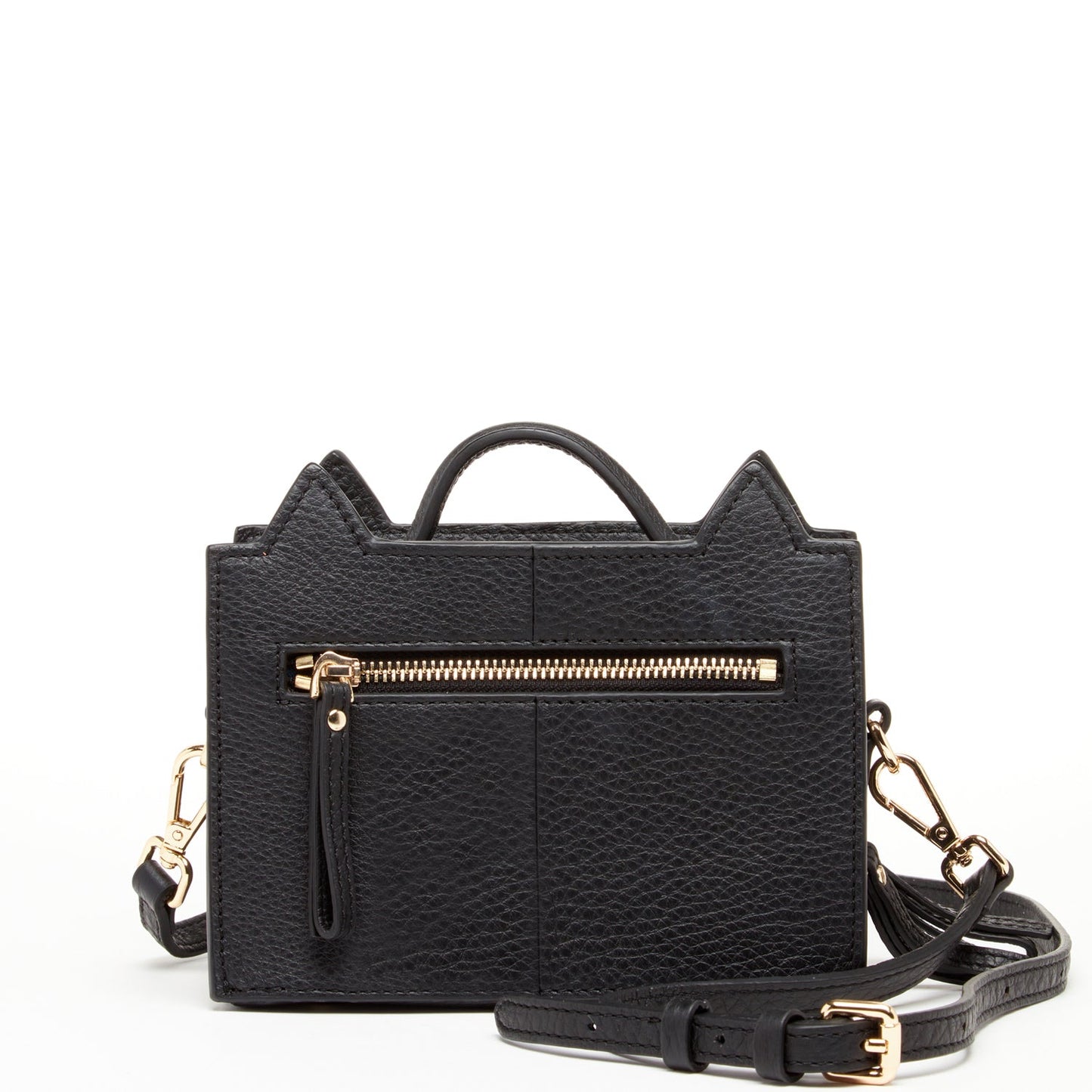 SUSU cat handbag demonstrating crossbody and shoulder wearing options