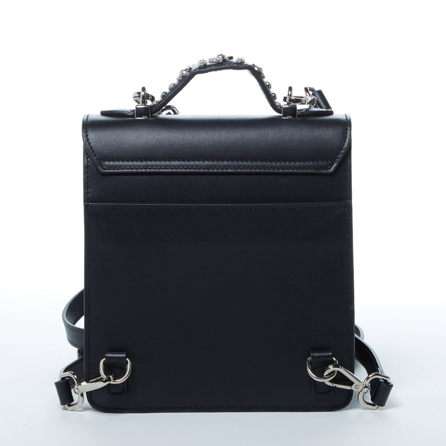 Women's Black Leather Convertible Backpack - SUSU Hollywood 3-in-1 Crossbody Purse - Diazza
