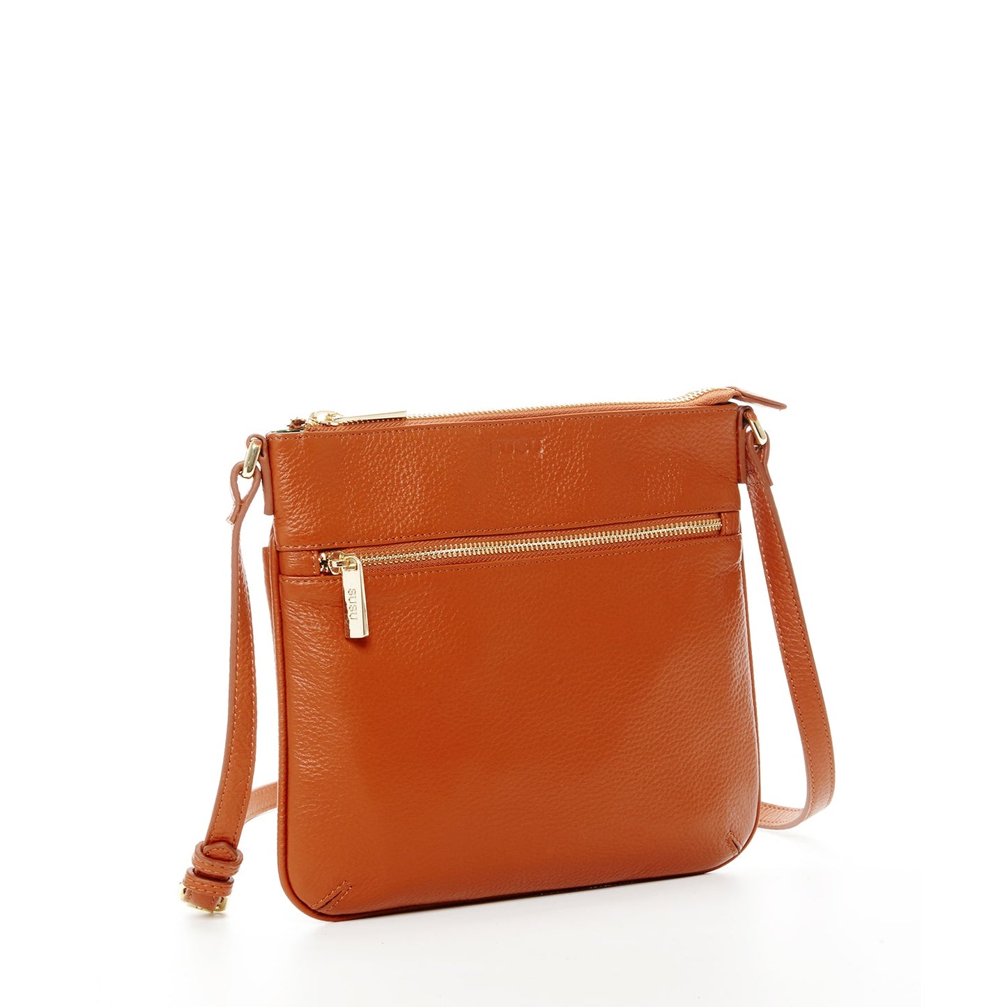 Women's Brown Leather Crossbody Bag - SUSU Saxon Small Messenger Purse - Diazza