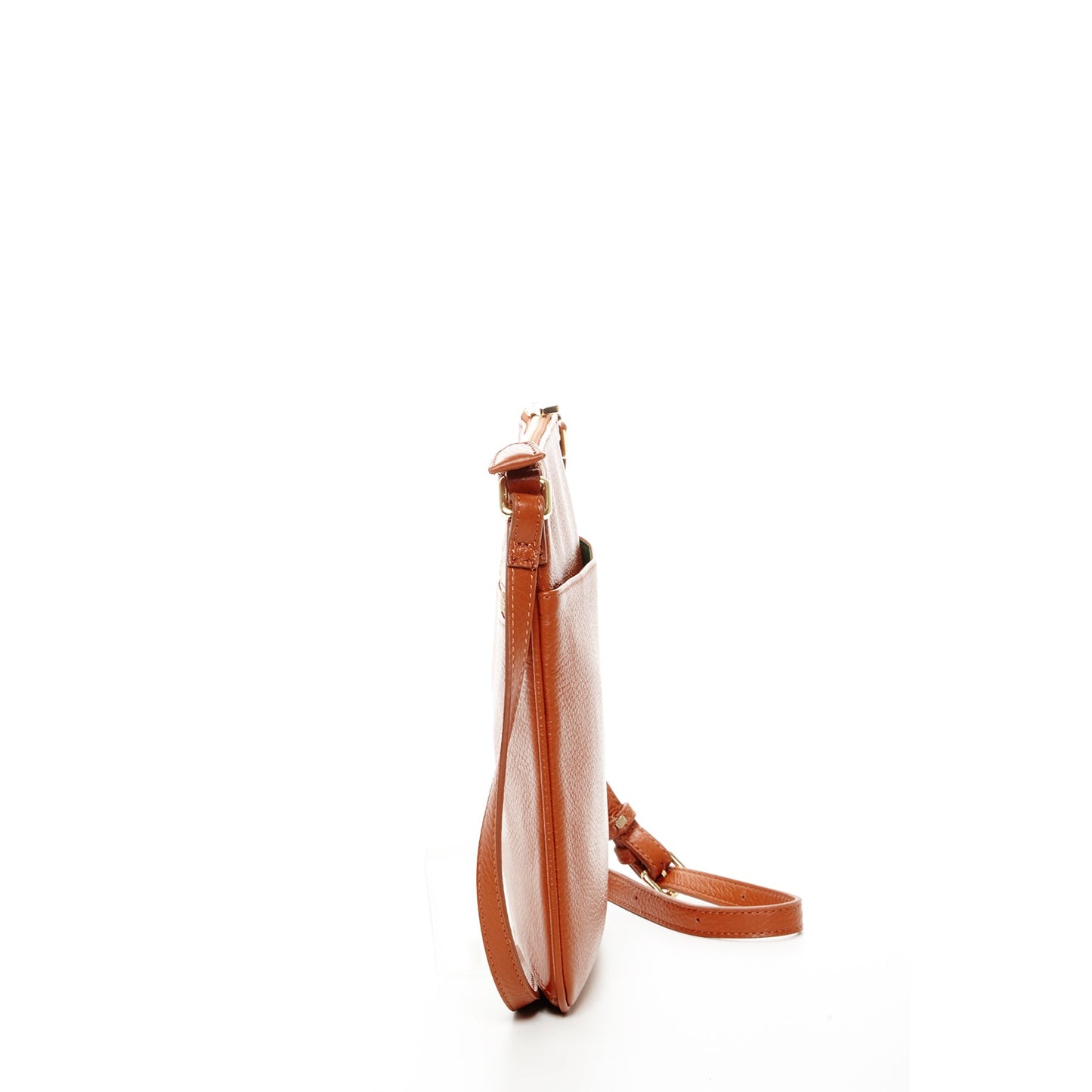 Women's Brown Leather Crossbody Bag - SUSU Saxon Small Messenger Purse - Diazza