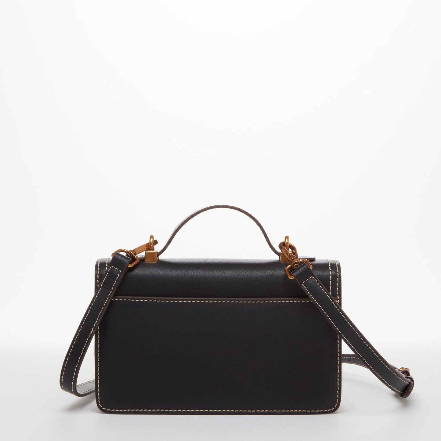 Women's Black Leather Small Crossbody Bag - SUSU Cute Designer Purse - Diazza