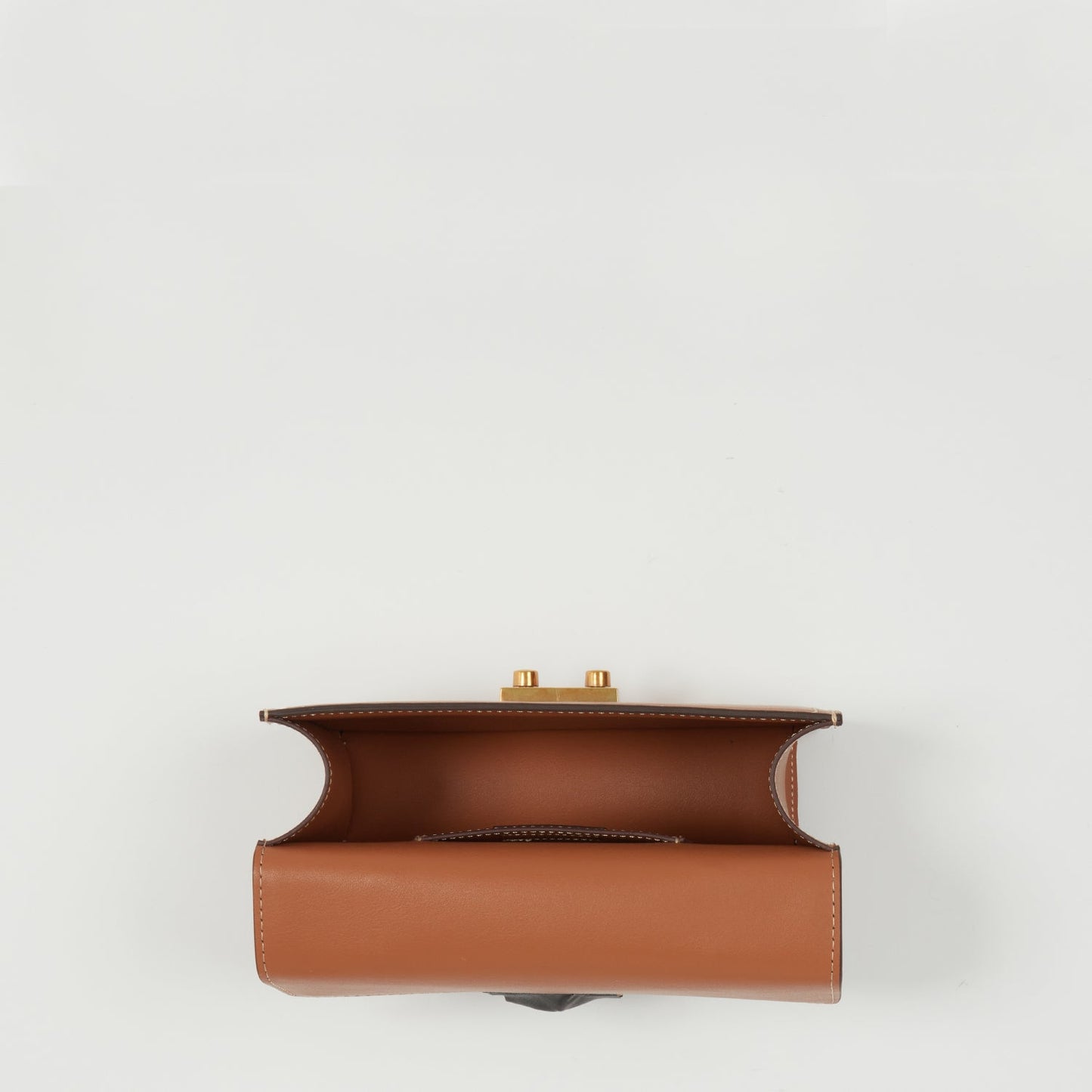 SUSU little brown bag showing organized compartments and interior layout