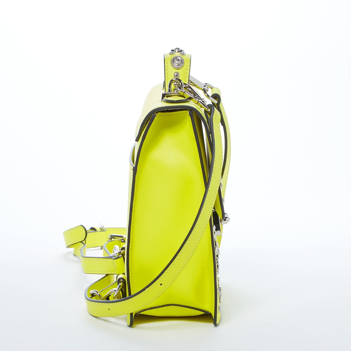 Women's Yellow Leather Convertible Backpack - SUSU Hollywood 3-in-1 Crossbody Purse - Diazza