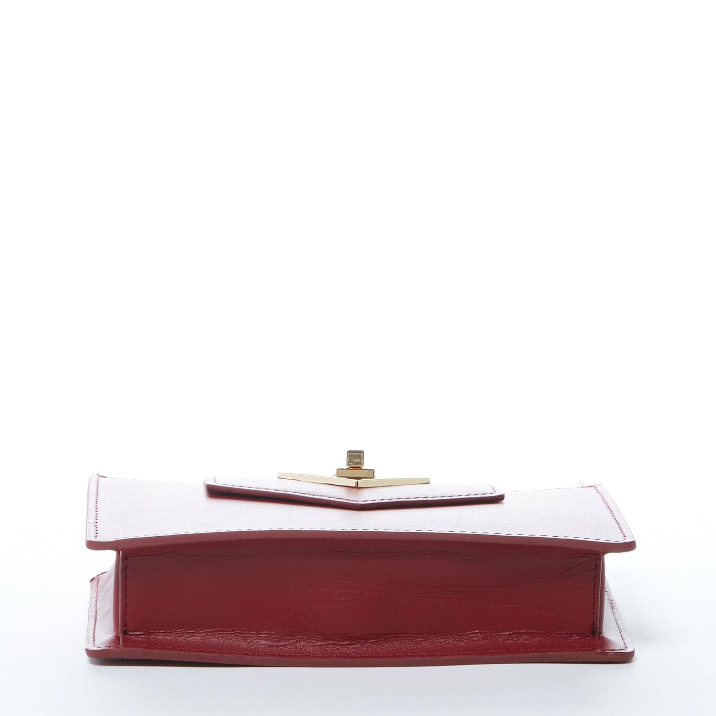Women's Burgundy Leather Mini Crossbody Bag - SUSU Mary Wristlet Purse - Diazza