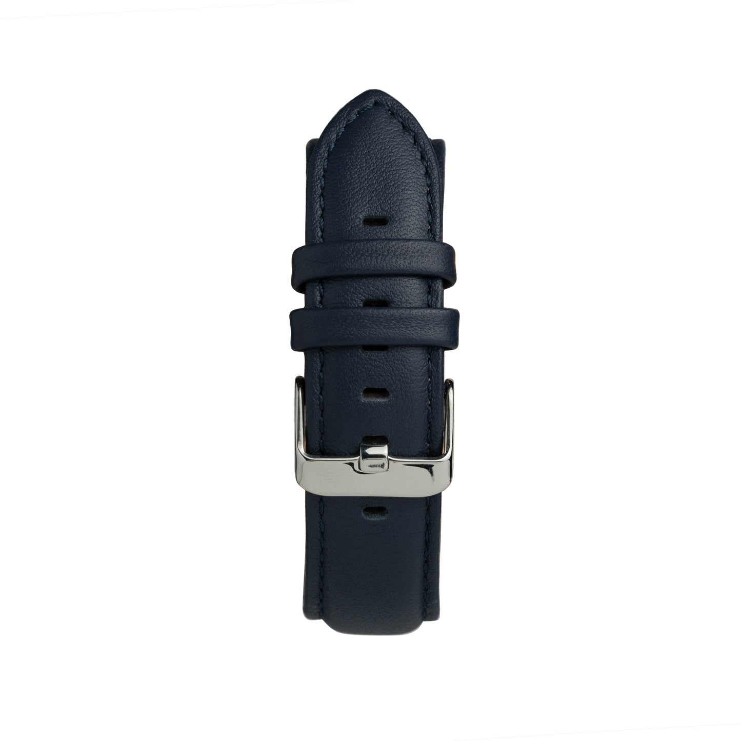 Rotate Watches blue genuine leather watch strap with silver buckle and quick-release pins