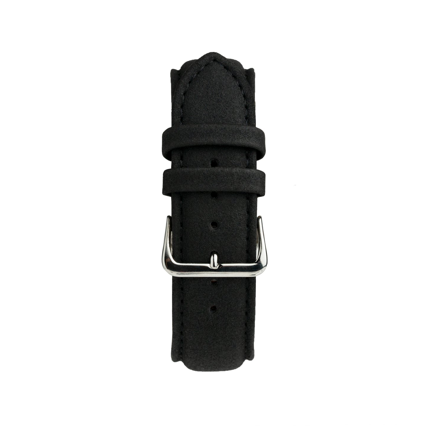 Rotate Watches black suede watch strap with quick-release spring bars 22mm width