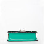 Women's Arcadia Green Studded Leather Small Crossbody Bag - SUSU Hollywood Purse - Diazza