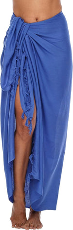 Women's Beach Sarong Wrap - Swimsuit Cover Up Pareo Skirt - Multi - Style Beach Dress - Diazza