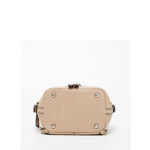 Women's Beige Leather Convertible Backpack - SUSU Ashley Medium with Pockets - Diazza