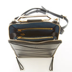 Women's Black Leather Convertible Backpack - SUSU 3 - in - 1 Crossbody Purse - Diazza