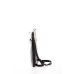 Women's Black Leather Crossbody Bag - SUSU Saxon Small Messenger Purse - Diazza