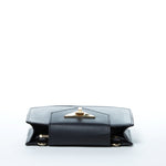 Women's Black Leather Mini Crossbody Bag - SUSU Wristlet Purse with Chain Strap - Diazza