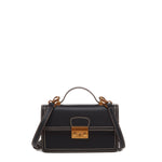 Women's Black Leather Small Crossbody Bag - SUSU Cute Designer Purse - Diazza
