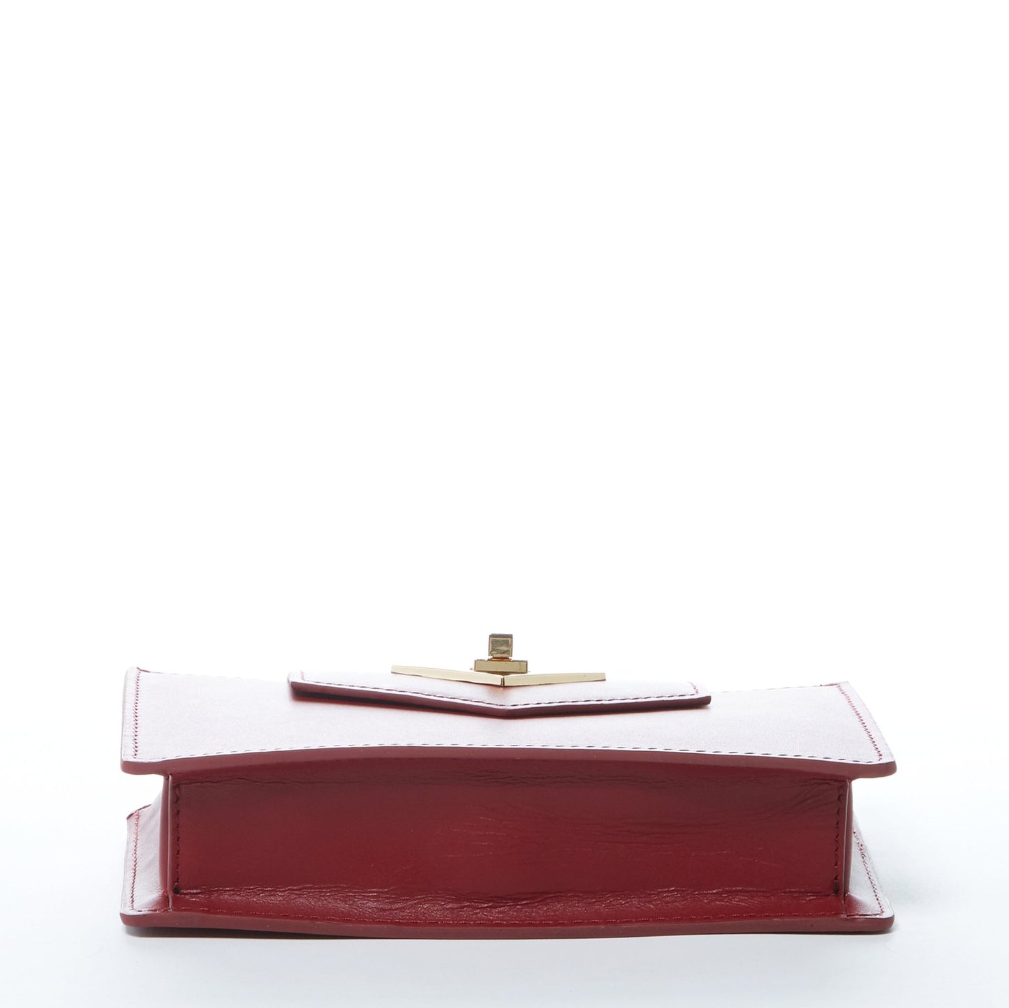 Women's Burgundy Leather Mini Crossbody Bag - SUSU Mary Wristlet Purse - Diazza