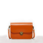Women's Light Brown Leather Crossbody Bag - SUSU Nanah Vintage Camera Style Purse - Diazza