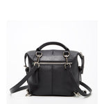 Women's Off White Green Black Leather Convertible Backpack - SUSU Ashley Medium Purse - Diazza