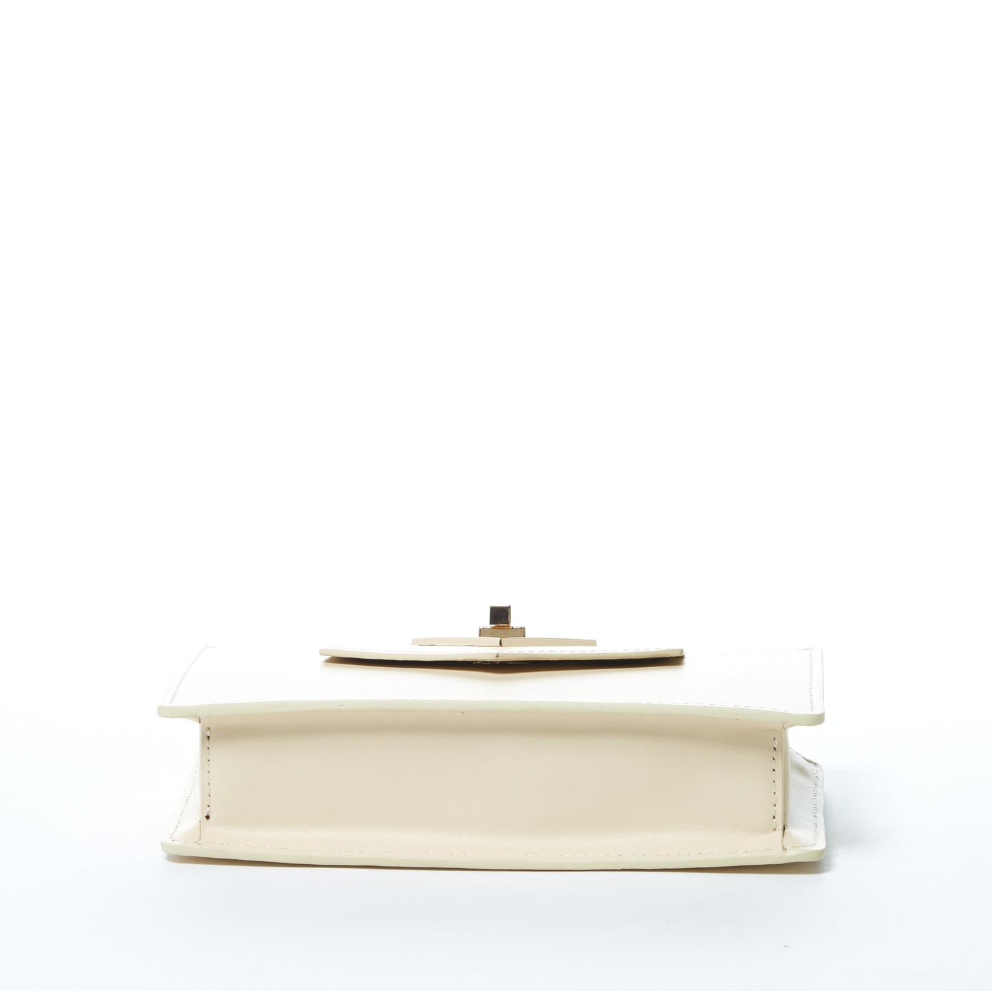 Women's Off White Leather Mini Crossbody Bag - SUSU Mary Wristlet Purse - Diazza