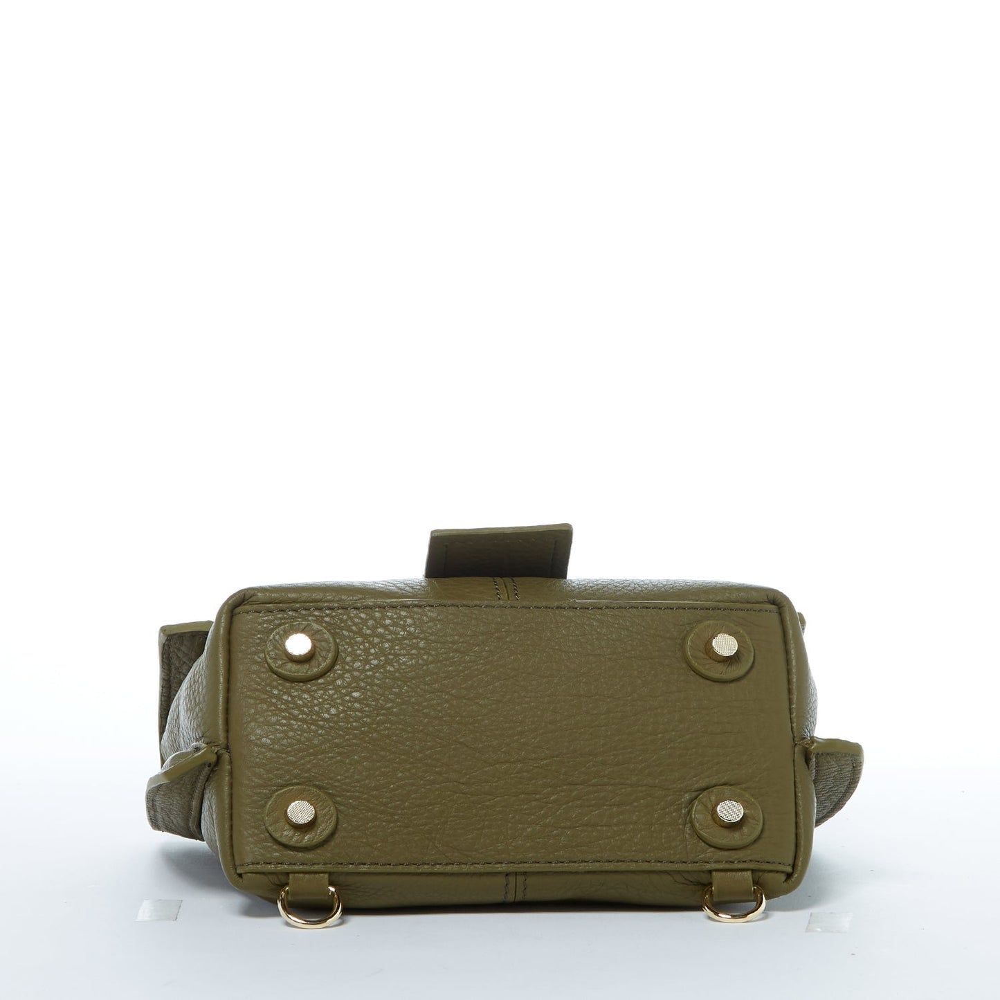 Women's Olive Green Leather Convertible Backpack - SUSU Linda Crossbody Purse - Diazza