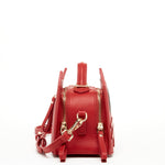 Women's Red Leather Cat Bag - SUSU Crossbody Purse with Cat Design - Diazza