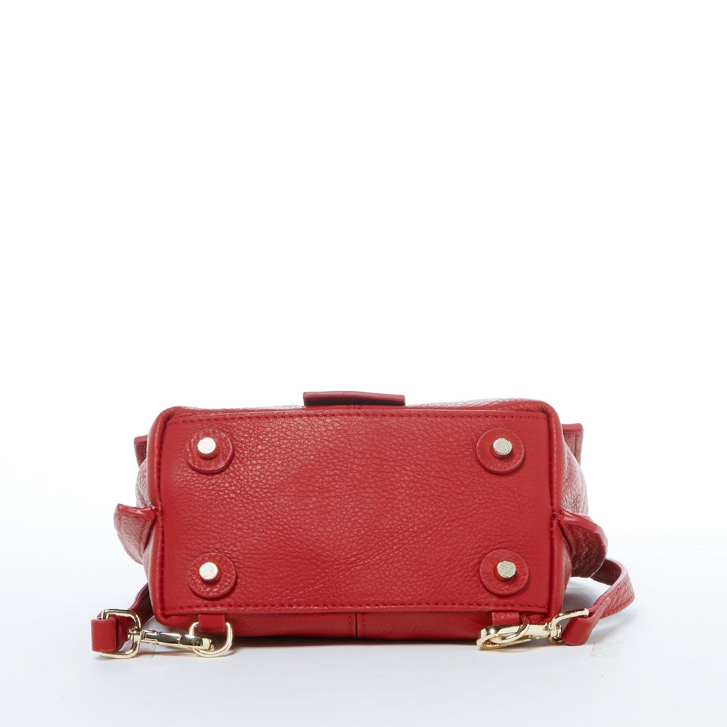 Women's Red Leather Convertible Backpack - SUSU Linda Crossbody Purse - Diazza