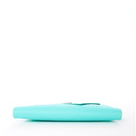 Women's Turquoise Leather Clutch Bag - SUSU Evening Crossbody Purse with Chain - Diazza