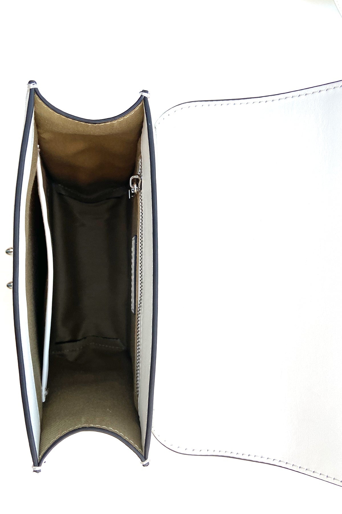 Women's White Leather Convertible Backpack - SUSU Hollywood 3 - in - 1 Crossbody Purse - Diazza