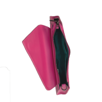 Hot Pink Purse Leather Clutch Bag Crossbody Evening Purse Unique Women's Handbag SUSU