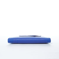 Women's Cobalt Blue Leather Clutch Bag - SUSU Evening Crossbody Purse with Chain SUSU