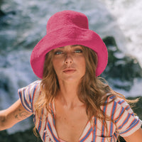 BLOOM Crochet Hat In Hot Pink BrunnaCo