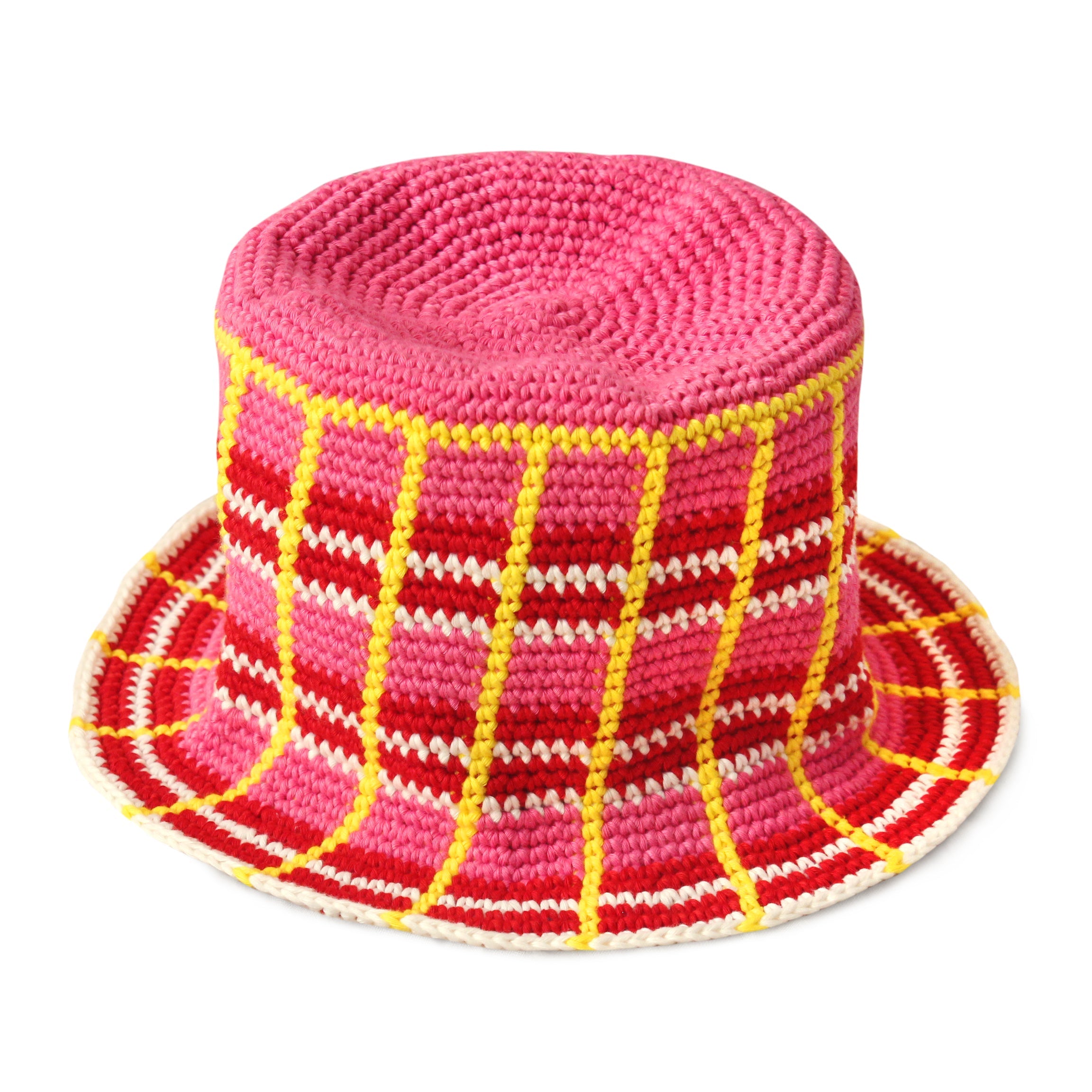 DERBY Plaid Crochet Hat BrunnaCo