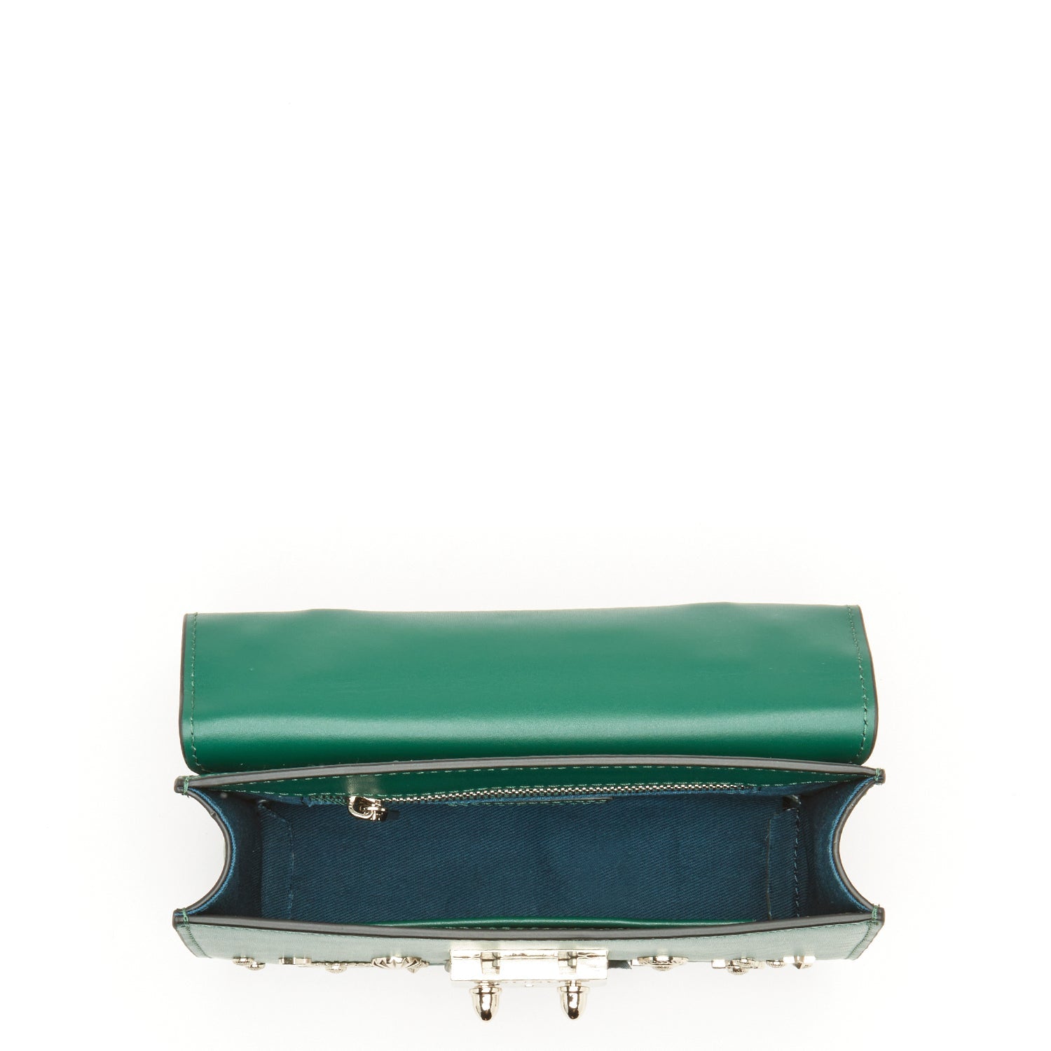 Small Leather Crossbody Bag Dark Green Purse SUSU