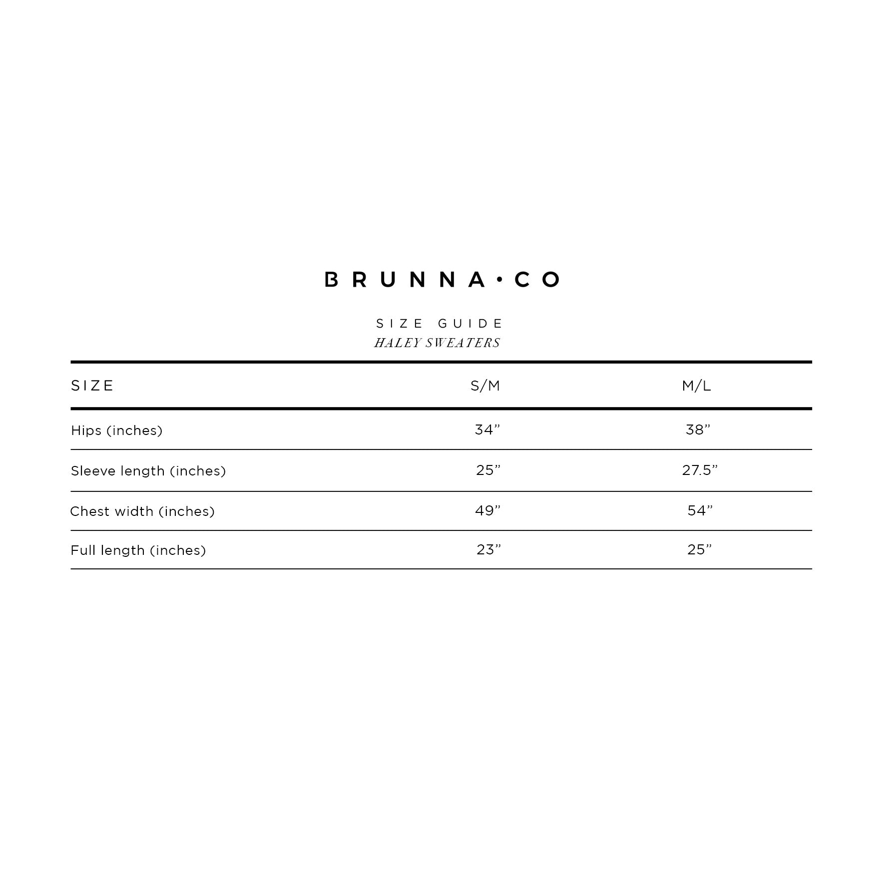 HALEY Bamboo Fleece Sweaters, in Black BrunnaCo