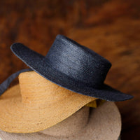 The Loli Jute Hat in Black BrunnaCo