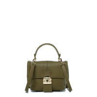 Leather Backpack for Women Convertible Crossbody Bag Olive Green Purse SUSU