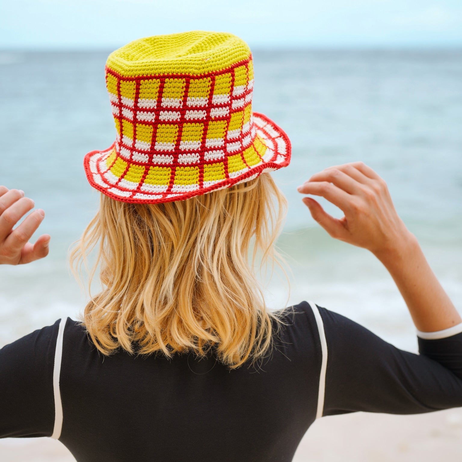 MARGARITA Plaid Crochet Hat BrunnaCo