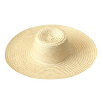 RIANNA Palm Straw Hats in Natural Beige BrunnaCo