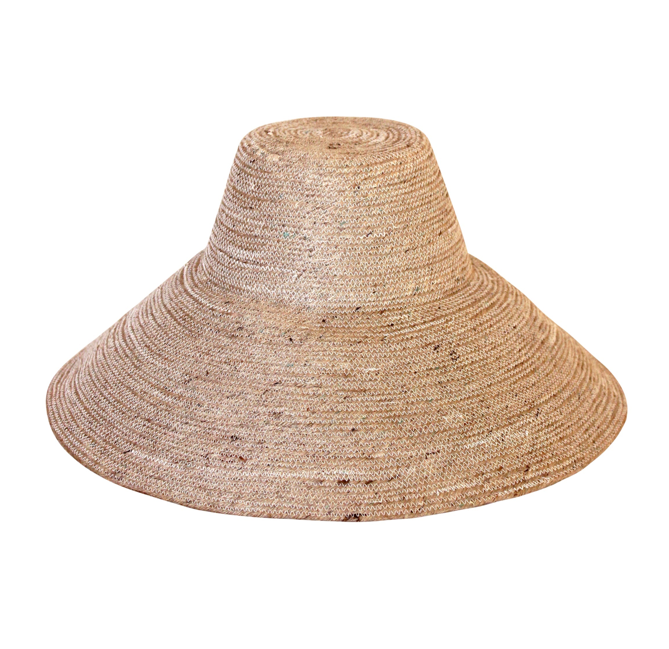 The Riri Jute Handwoven Straw Hat In Beige BrunnaCo