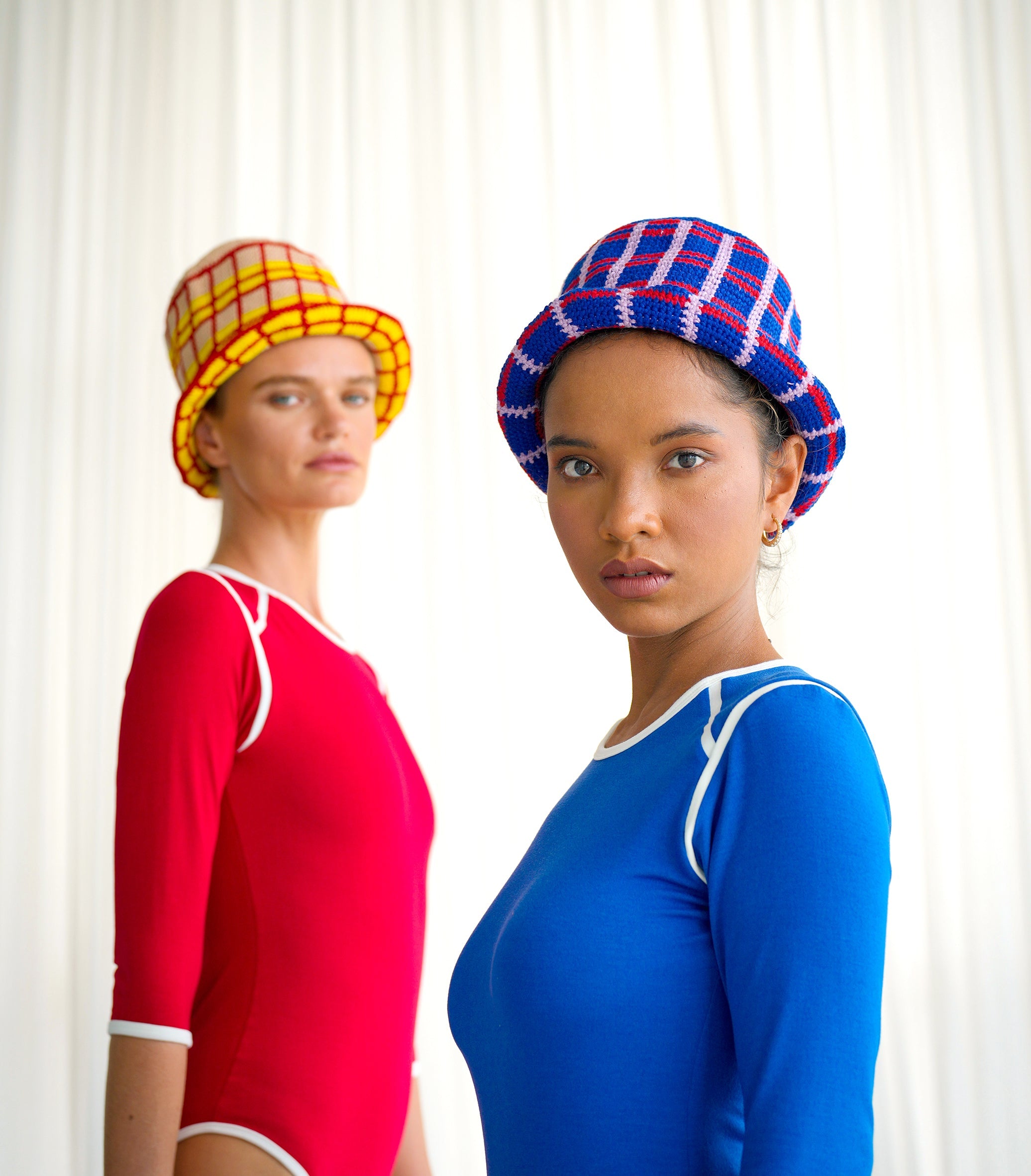 SCHOOLGIRL Plaid Crochet Hat BrunnaCo