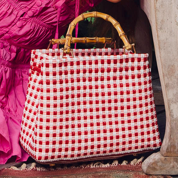 TUKU Montecito Recycled Market Tote Bag BrunnaCo