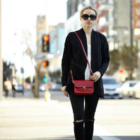 Nanah Red Leather Crossbody Bag SUSU