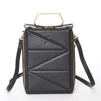 Black Leather Backpack Purse for Women Unique Convertible Crossbody Bag SUSU