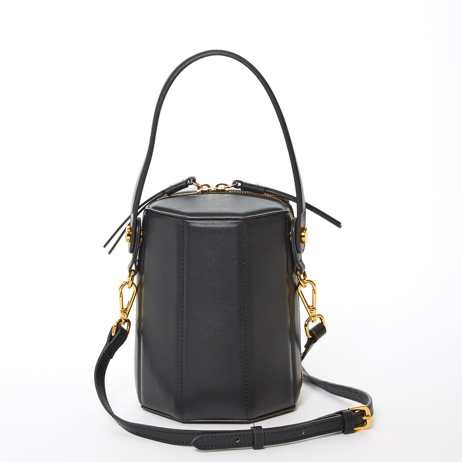 Black Purse Leather Bucket Bag Small Crossbody Purse Women's Handbag SUSU