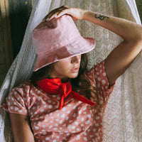 WATU Seaside Linen Bucket Hat, in Salt Pink BrunnaCo