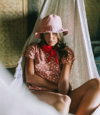 WATU Seaside Linen Bucket Hat, in Salt Pink BrunnaCo