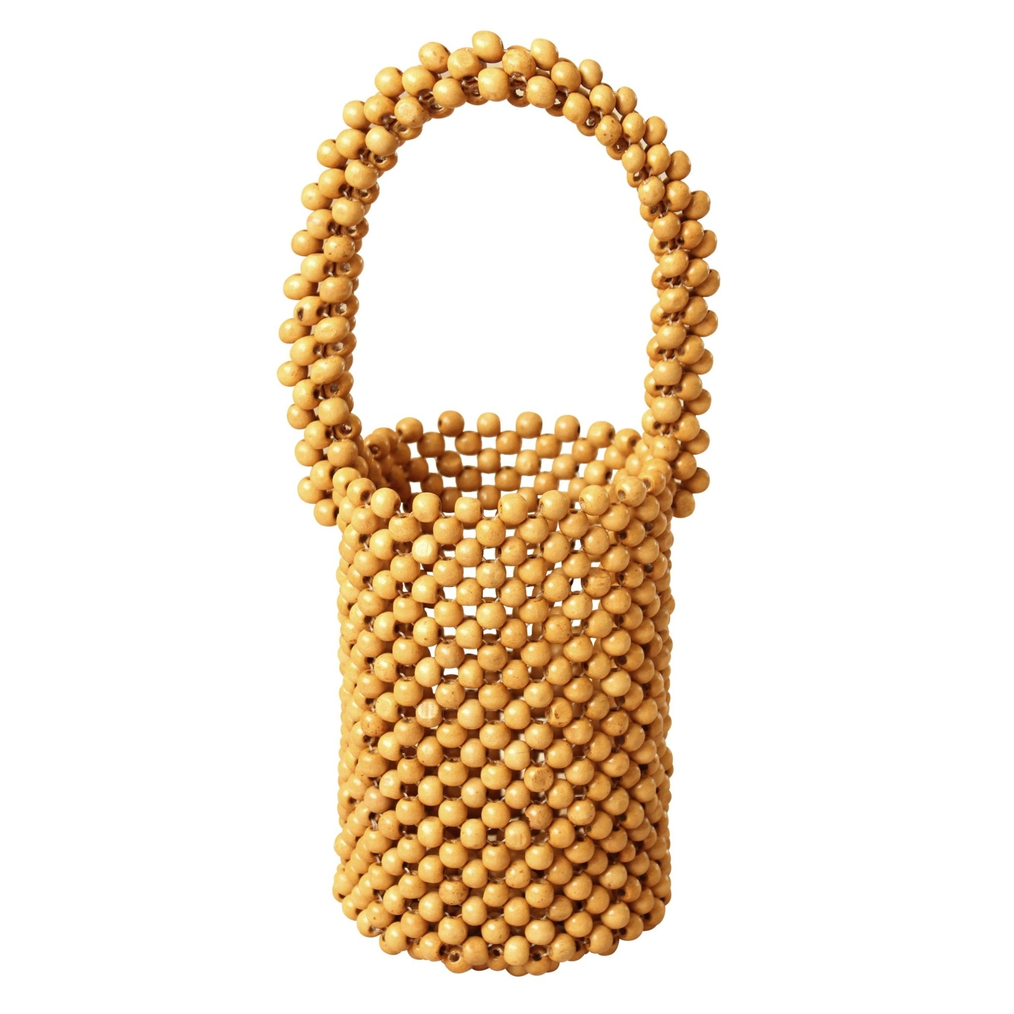 ALILA Wooden Beads Bucket Bag - Diazza