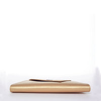 ANGELICA — Metallic Gold Saffiano Leather Clutch & Crossbody Bag - Diazza