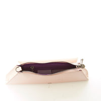 ANGELICA — Rose Gold Metallic Leather Clutch & Crossbody Bag - Diazza