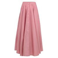 ARUM Pleated Maxi Skirt in Blush Pink - Diazza