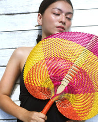 Balinese Woven Hand Fan "Cakra" - Diazza